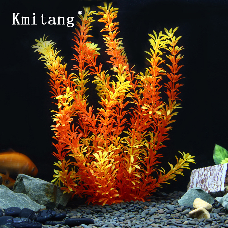 Ocean Aquarium - 100cm Tropische Pflanzen, Große Künstliche Wasserpflanzen,