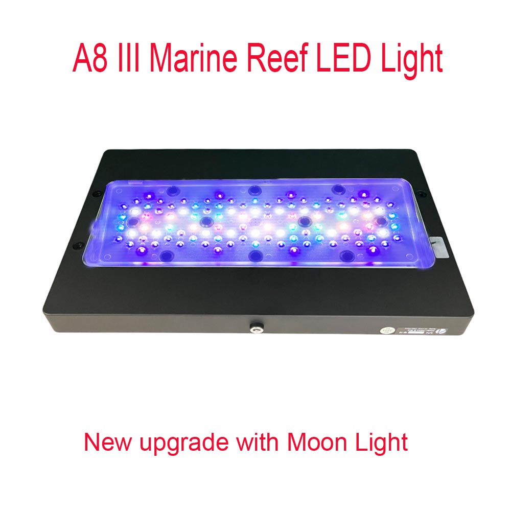 Marine Coral - A8 III Moon Light Leistungsstarke Marine-Riff-Aquariumbeleuchtung,