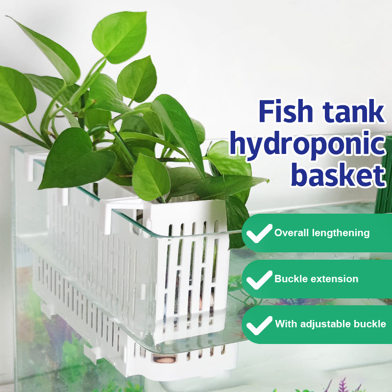 Marine Aquarium - 【F】Aquarium-Hängepflanzgefäß, hitzebeständiger Hydroponik-Korb für Unterwasserpflanzen im